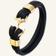 bracelet ancre homme cuir