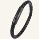 bracelet cordon cuir tressé