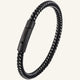 Bracelet cuir acier homme
