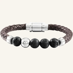 bracelet cuir avec pierre