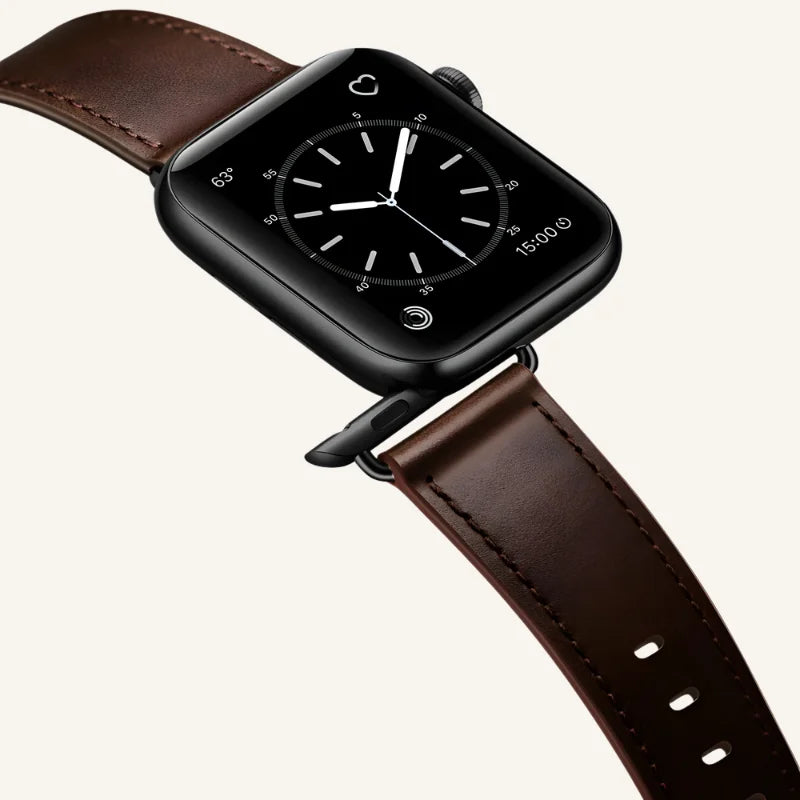 bracelet cuir classique pour Apple Watch connecteur