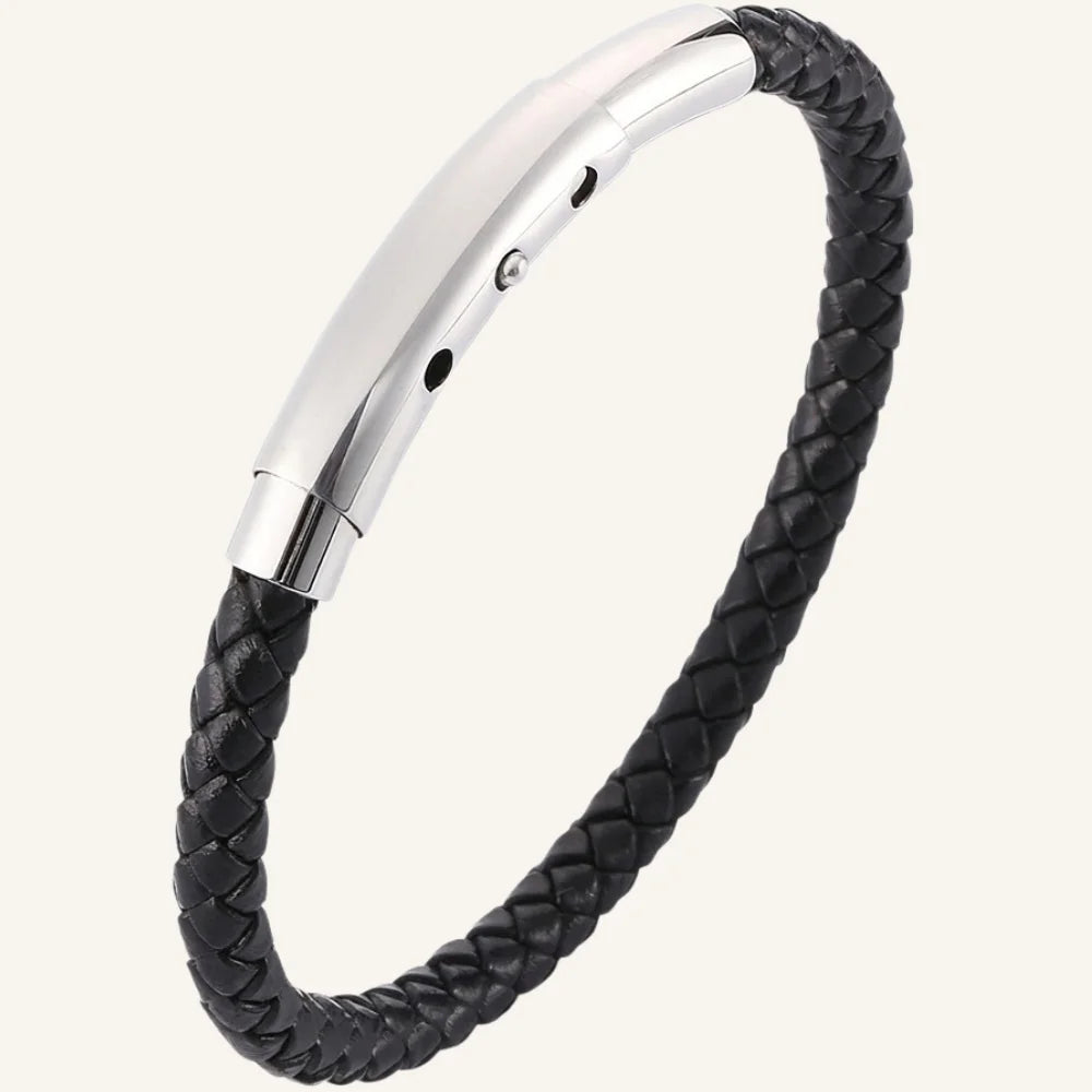 bracelet cuir fin ajustable