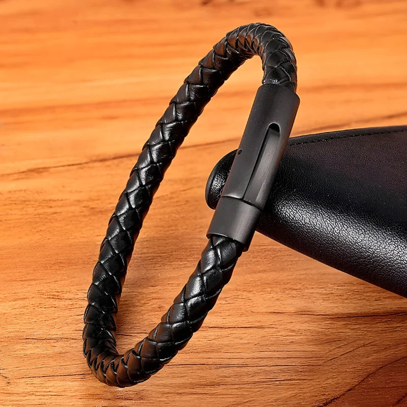 bracelet cuir fin homme