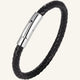 bracelet cuir fin tressé