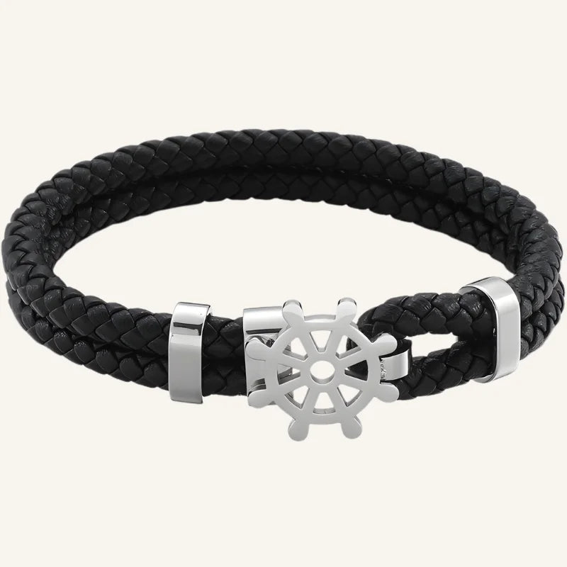 bracelet cuir gouvernail