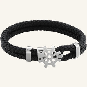 bracelet cuir gouvernail