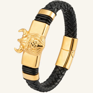 bracelet cuir guerrier viking