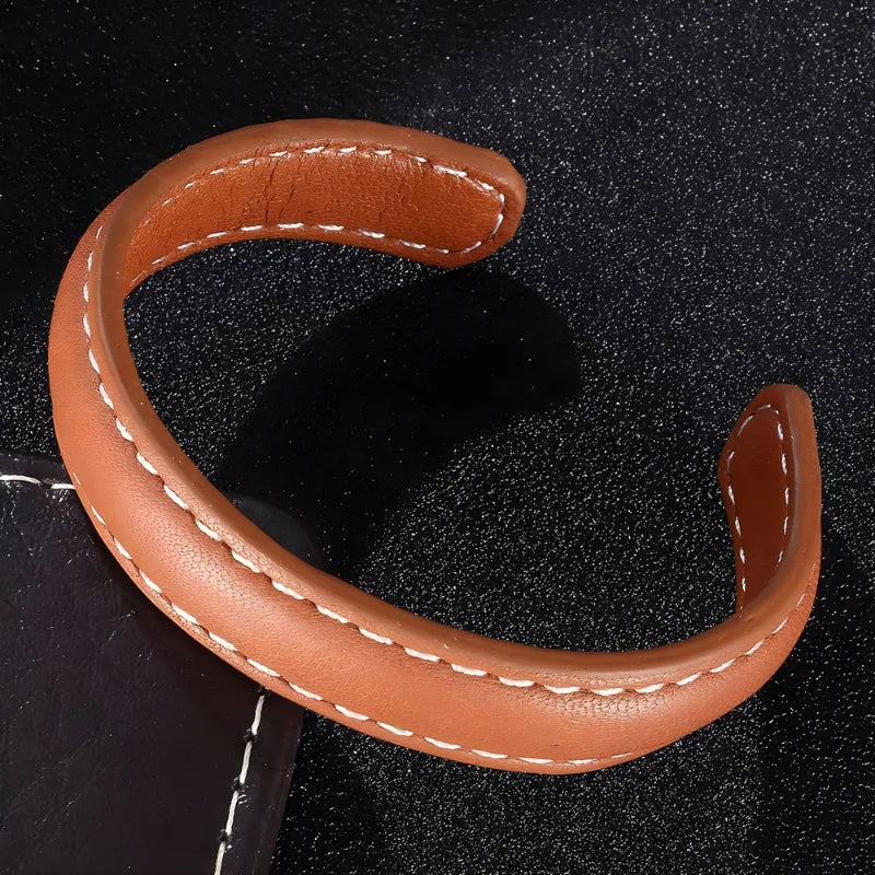 démo bracelet cuir homme ajustable