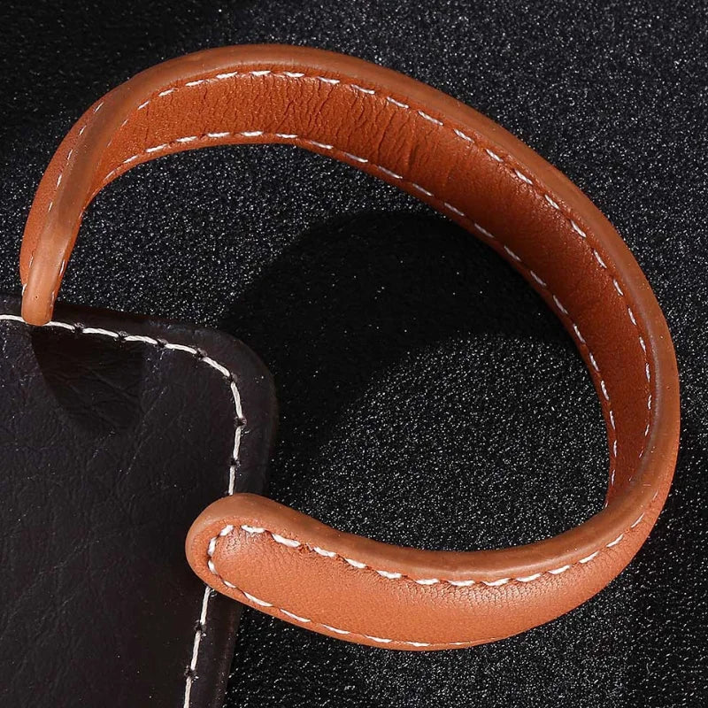 produit bracelet cuir homme ajustable Image