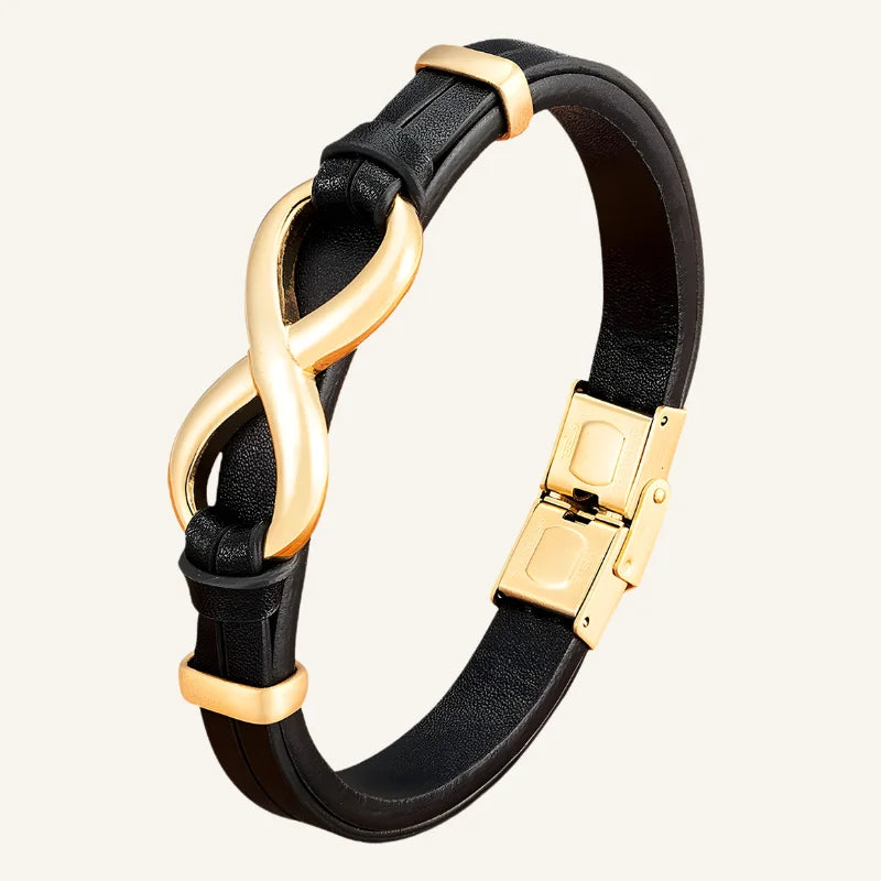 bracelet cuir homme infini