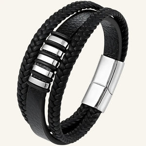 bracelet cuir homme large