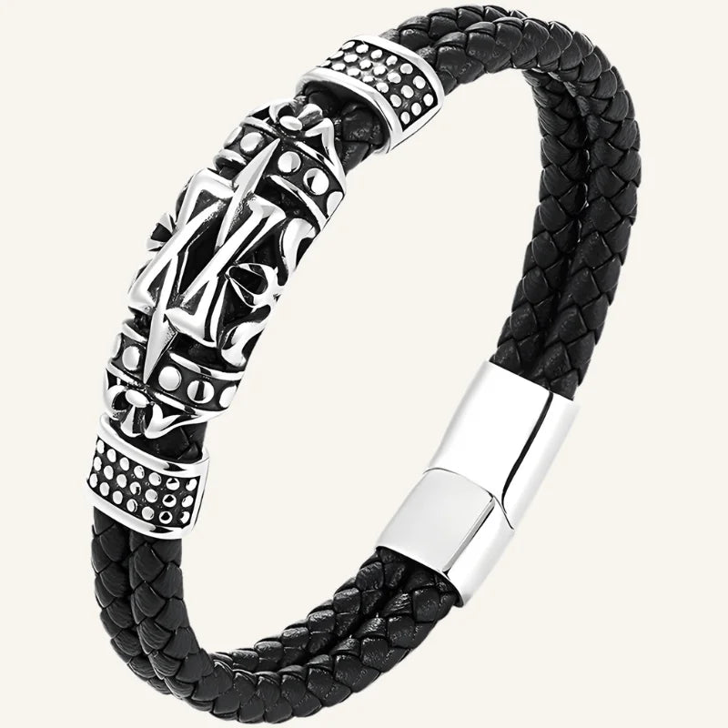 bracelet cuir homme viking
