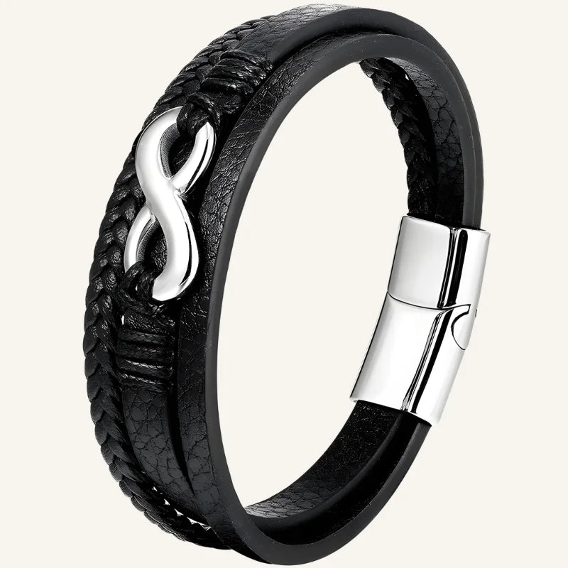 bracelet cuir infini homme
