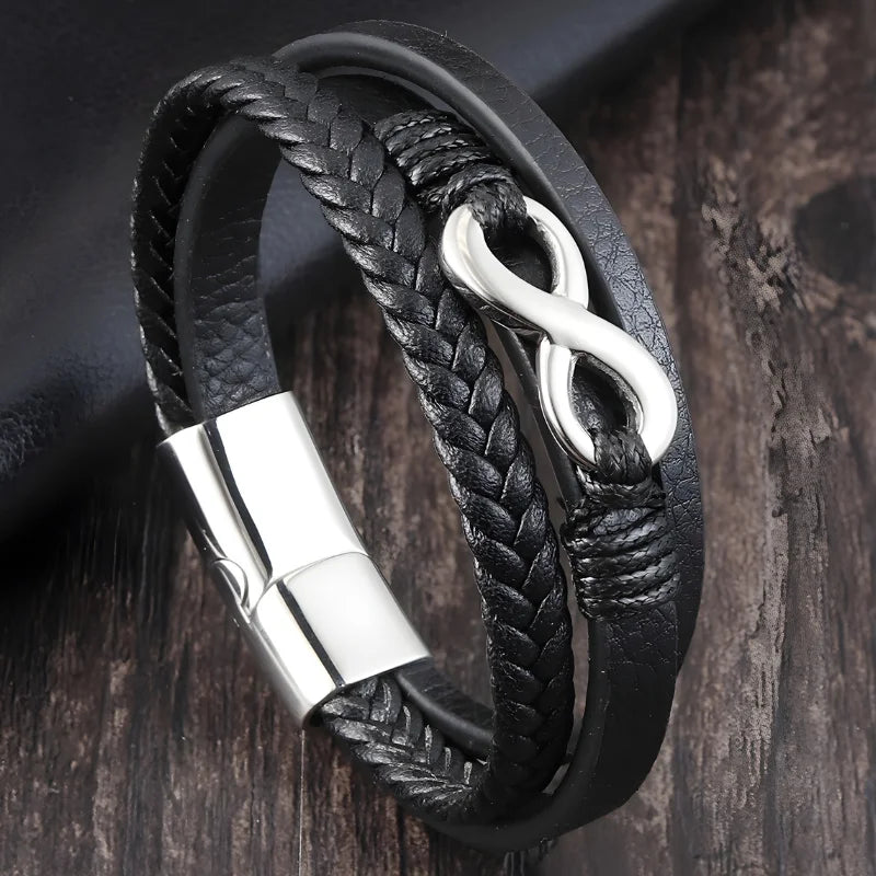bracelet cuir infini