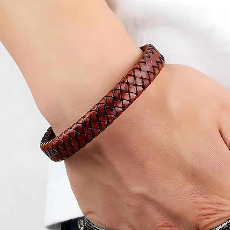 bracelet cuir marron