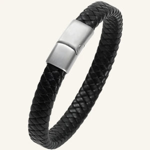 bracelet cuir noir homme