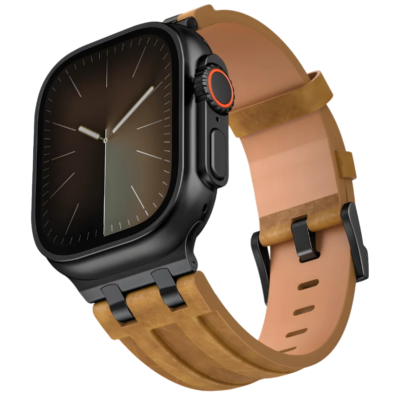 produit bracelet cuir pleine fleur pour Apple Watch Image