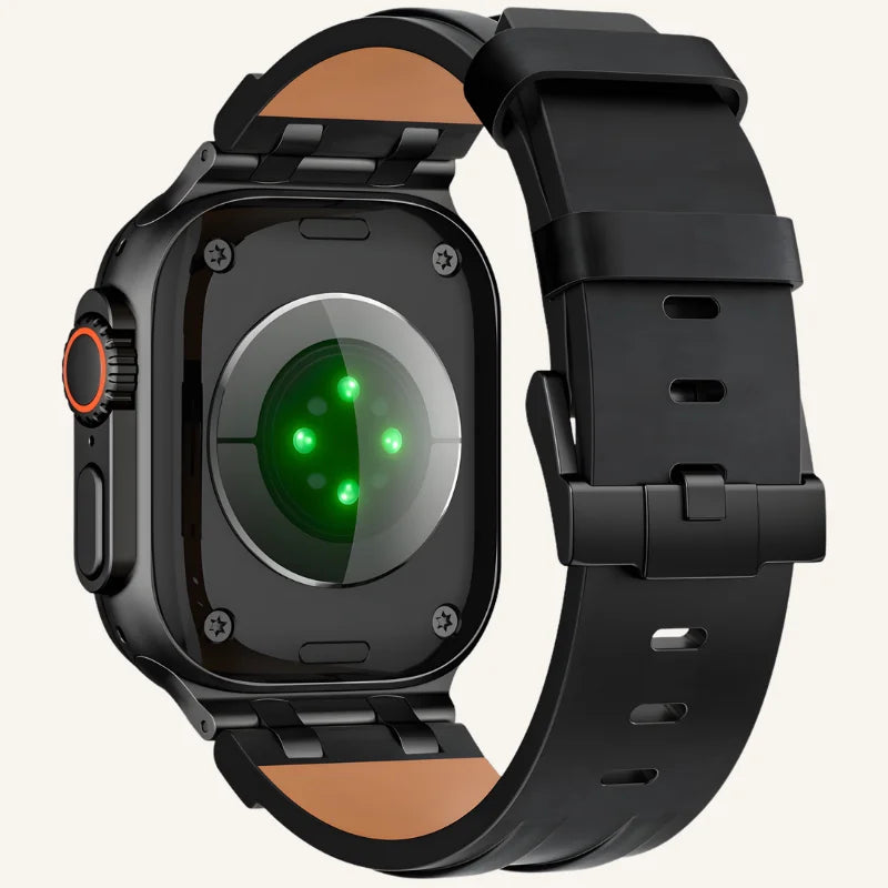 bracelet cuir pleine fleur pour Apple Watch