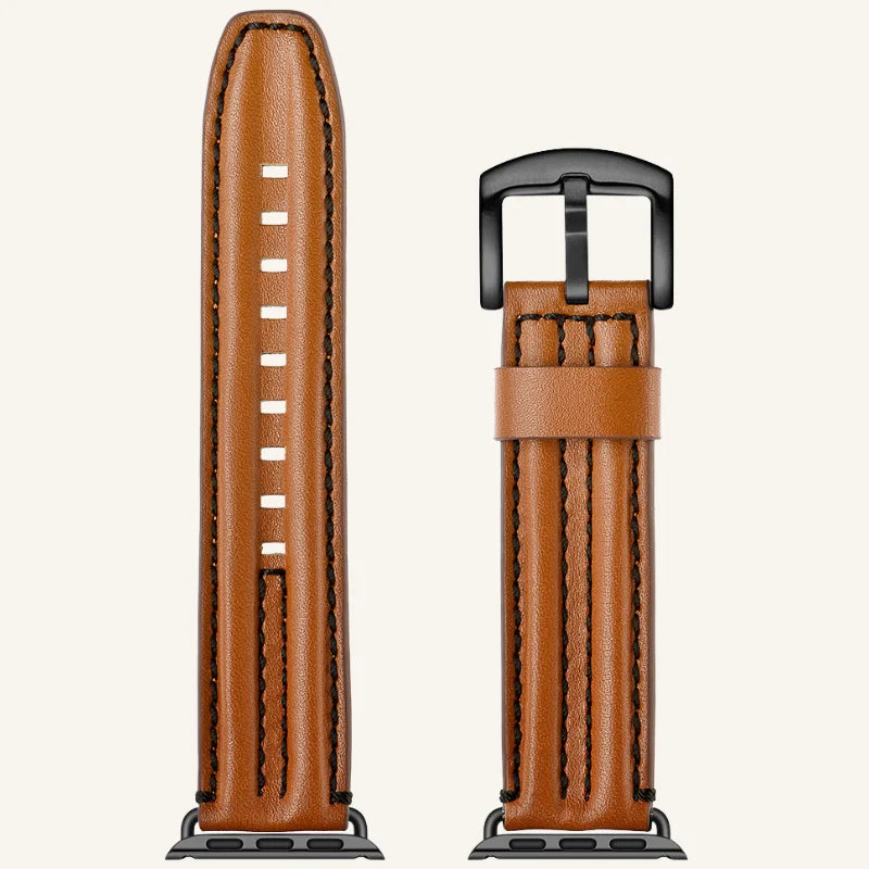 bracelet cuir pour Apple Watch relief bracelet
