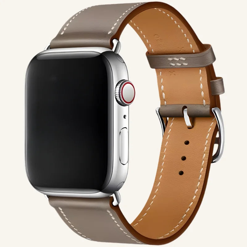 bracelet cuir pour Apple Watch brun