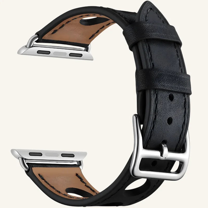 bracelet cuir pour Apple Watch respirant bracelet