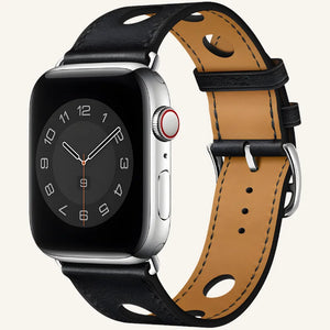bracelet cuir pour Apple Watch respirant