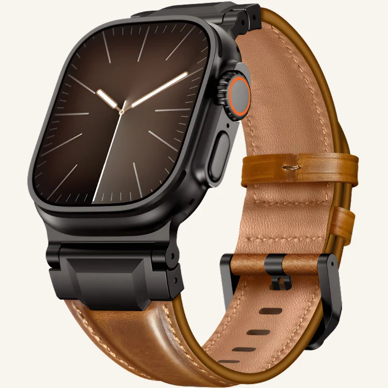 bracelet cuir relief pour apple watch