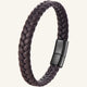 bracelet cuir tressé double épaisseur