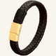 bracelet cuir tressé et enroulé