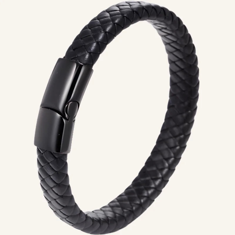 bracelet cuir tressé homme