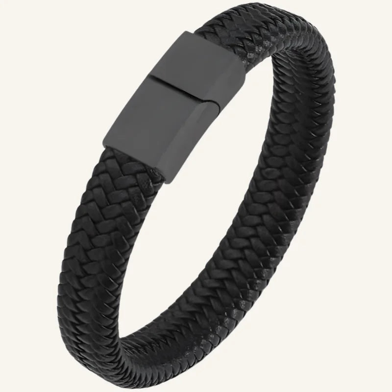 bracelet cuir tressé pour homme 