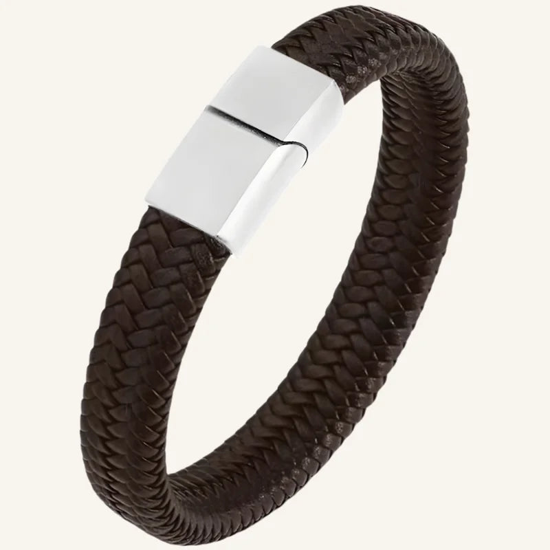 bracelet cuir tressé