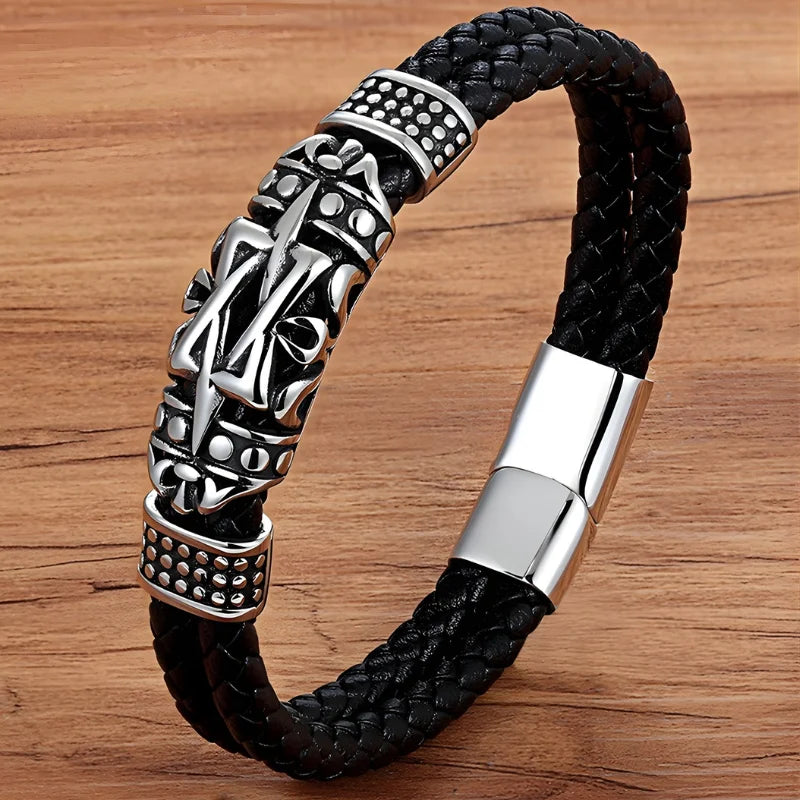 bracelet cuir viking
