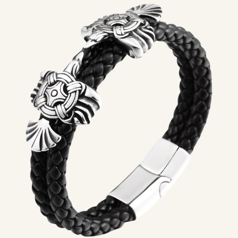 bracelet cuir viking