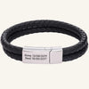 bracelet double en cuir personnalisé
