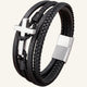bracelet en cuir croix