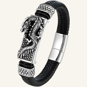 bracelet en cuir dragon