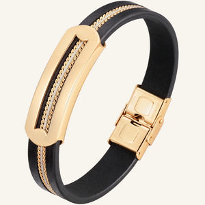 bracelet en cuir homme acier