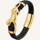 bracelet en cuir léopard
