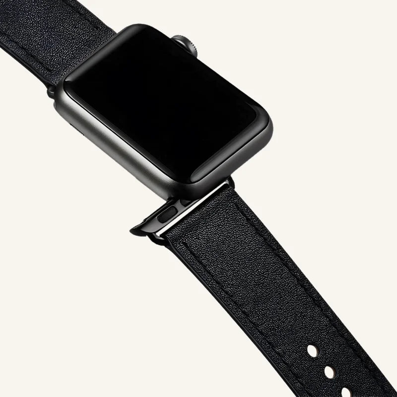 bracelet en cuir boucle pour Apple Watch connecteur