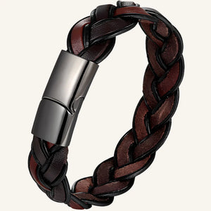 bracelet en cuir tressé