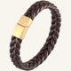 bracelet homme cuir tressé