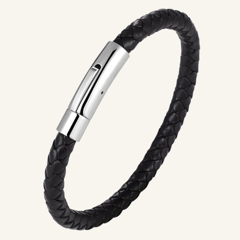 bracelet homme fin cuir