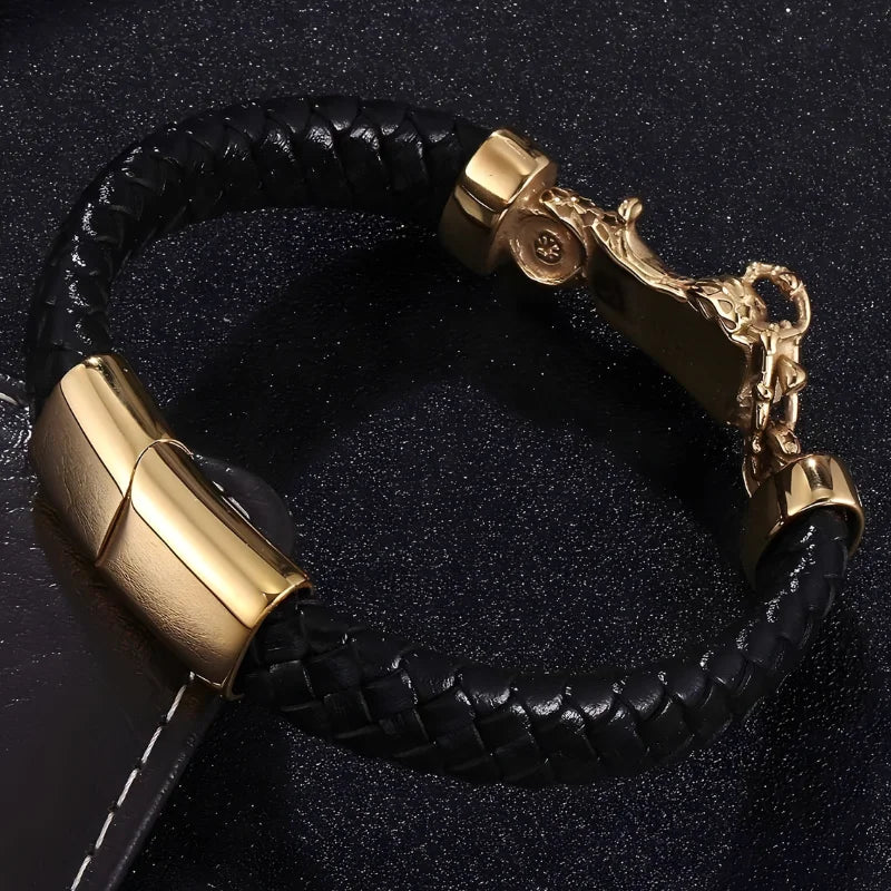 bracelet moto noir