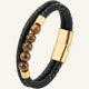 bracelet pierres naturelles et cuir