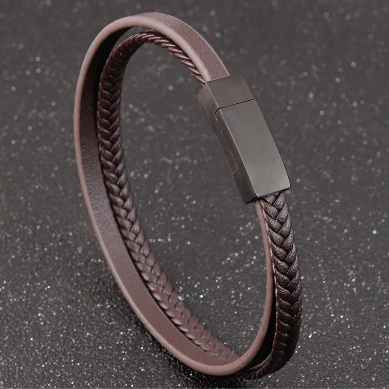 démo bracelet cuir fin