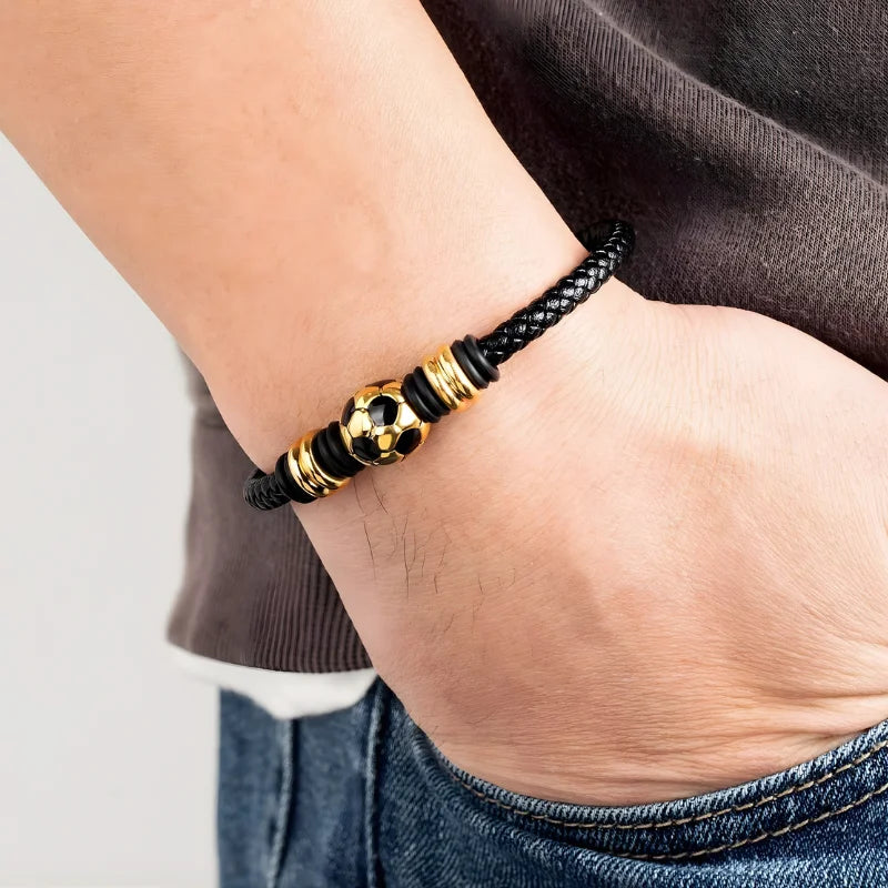 démo bracelet cuir foot