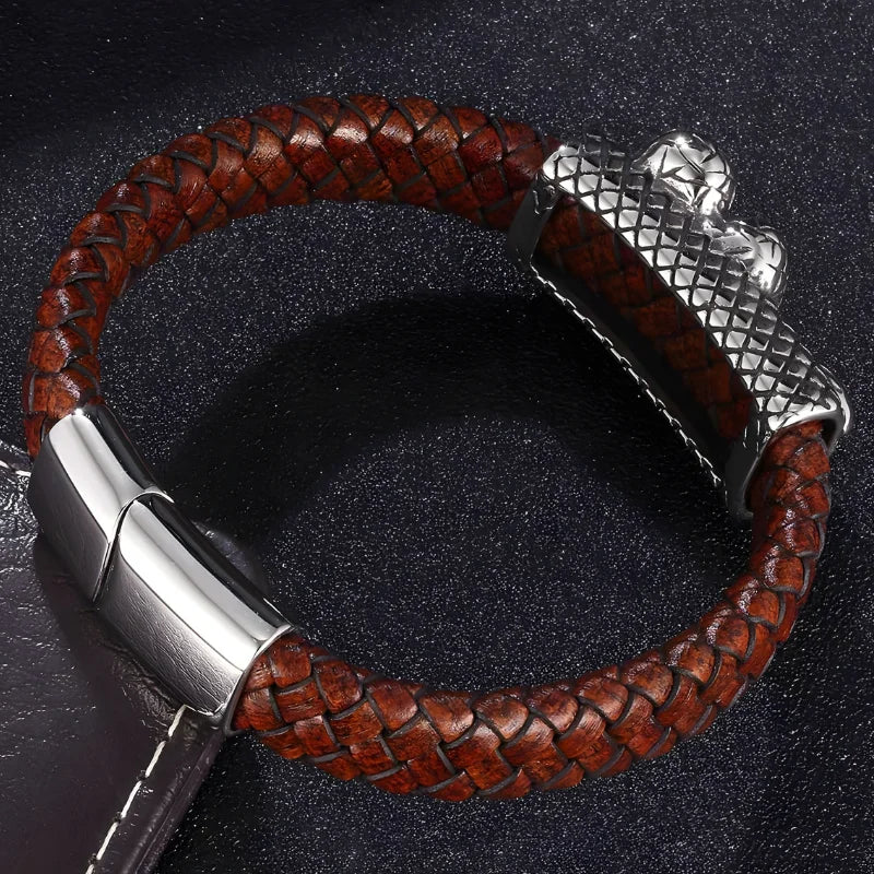 démo bracelet cuir serpent