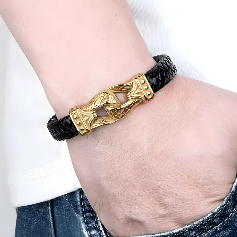 démo bracelet-viking-cuir