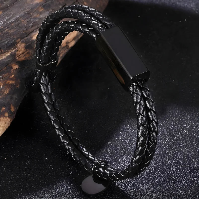 face bracelet en cuir personnalisé